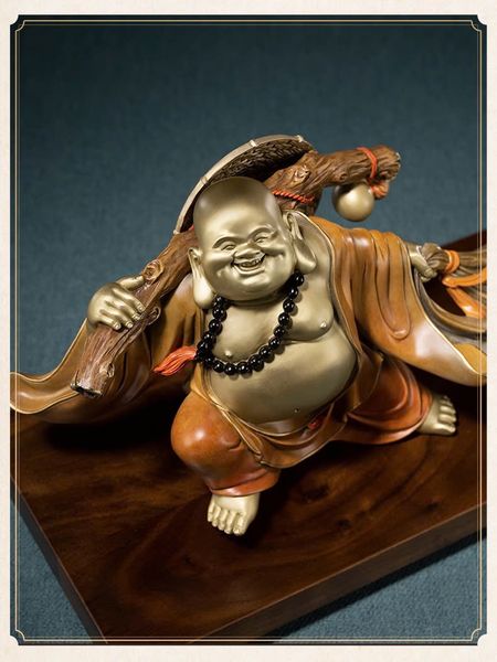 Tượng di lặc kéo bao tiền