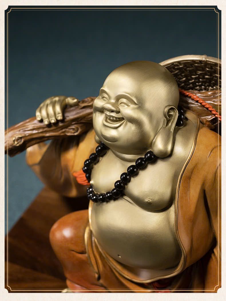 Tượng di lặc kéo bao tiền