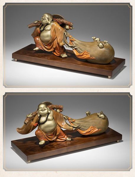 Tượng di lặc kéo bao tiền