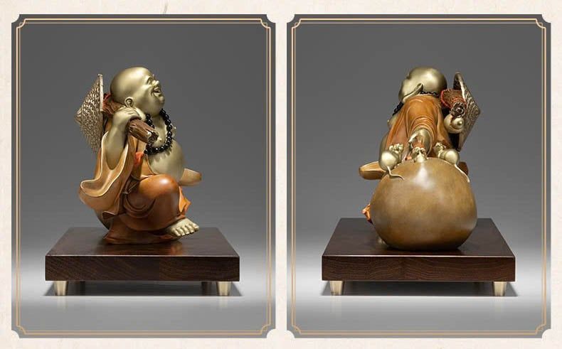 Tượng di lặc kéo bao tiền