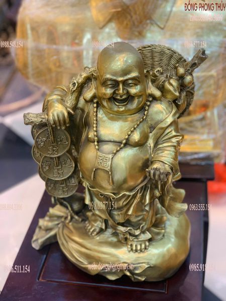 Tượng phật di lặc cao 40 ngang 33cm nặng 7,5kg