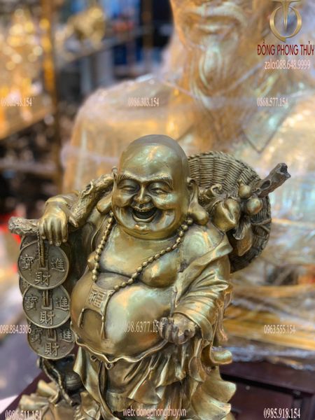 Tượng phật di lặc cao 40 ngang 33cm nặng 7,5kg