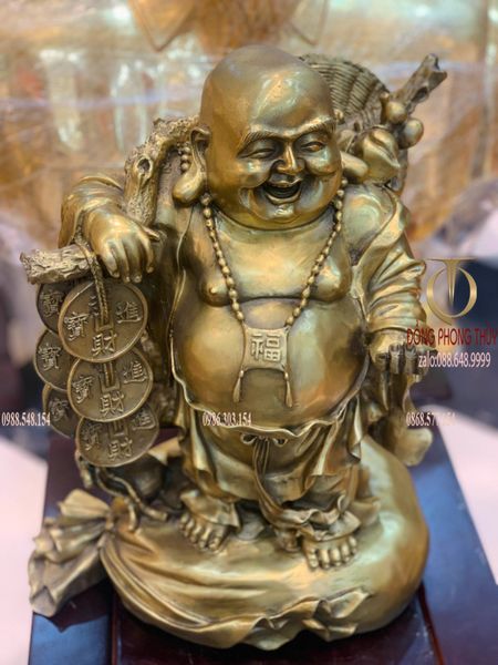 Tượng phật di lặc cao 40 ngang 33cm nặng 7,5kg