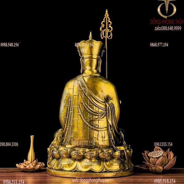 Tượng địa tạng vương 30cm bằng đồng