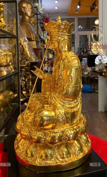 Tượng địa tạng vương 30cm dát vàng 24k