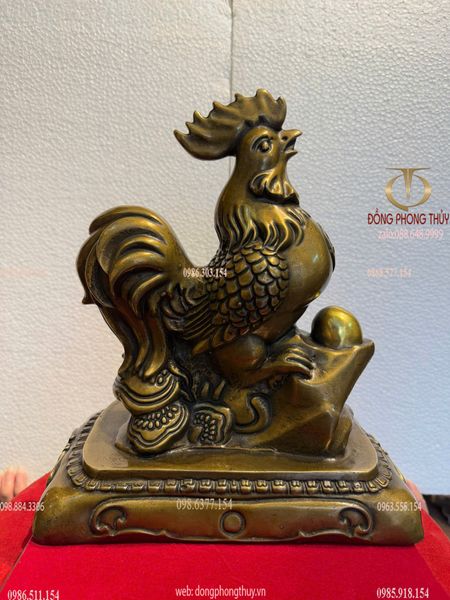 Tượng gà bằng đồng vạn sự như ý