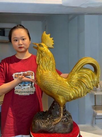 Tượng gà phong thủy 69cm