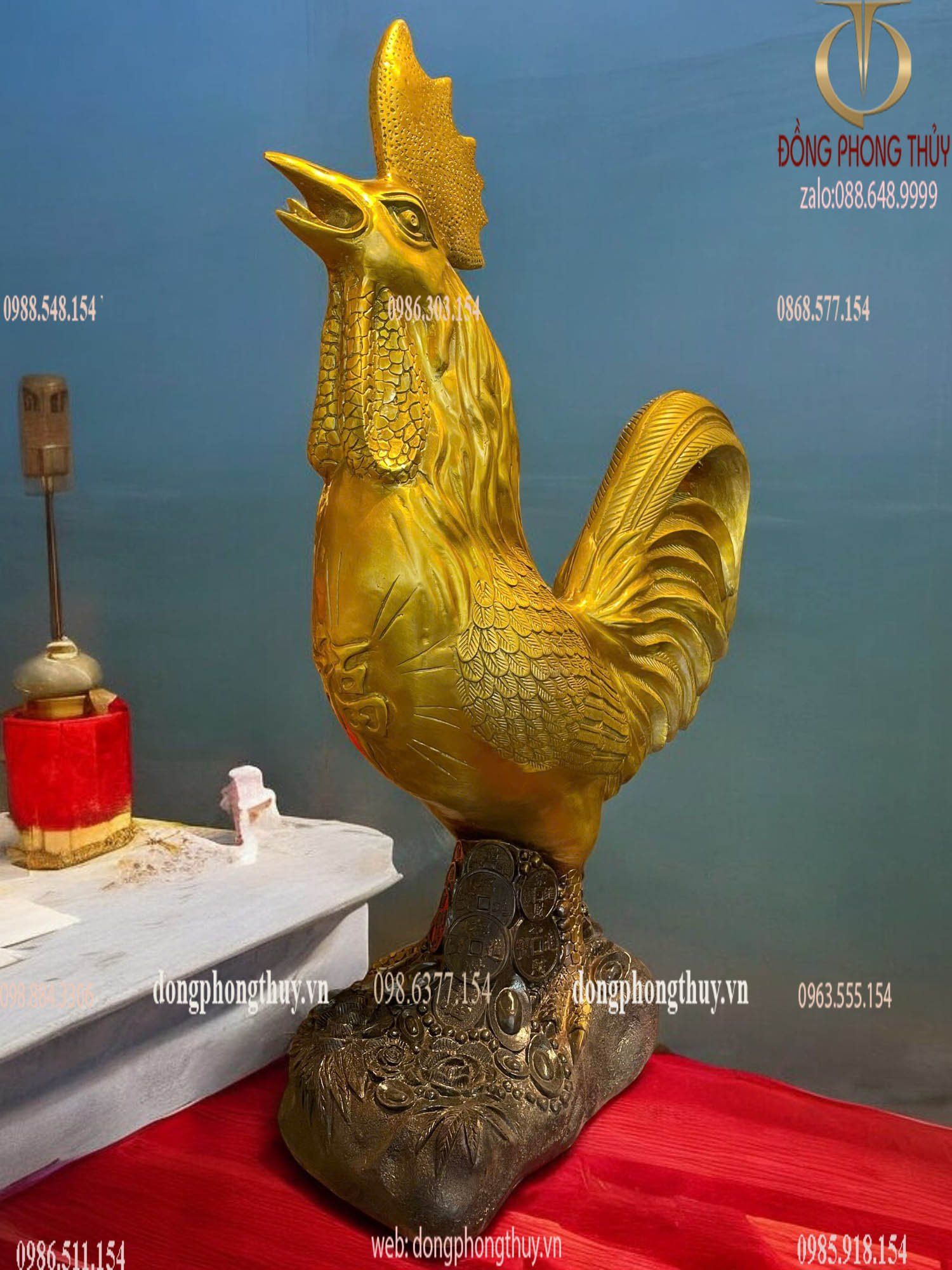 Tượng gà phong thủy 69cm