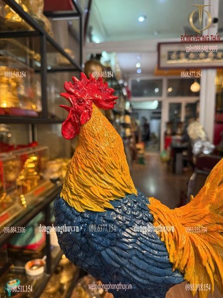 Tượng gà bằng đồng