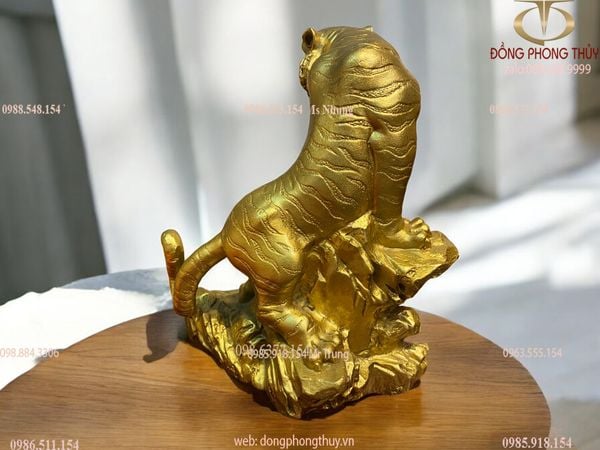 TƯỢNG HỔ BẰNG ĐỒNG 20.5CM