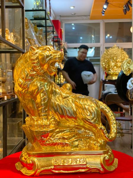 Tượng Hổ dát vàng 24k