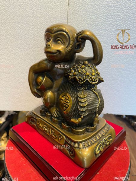 Tượng khỉ bằng đồng vạn sự như ý