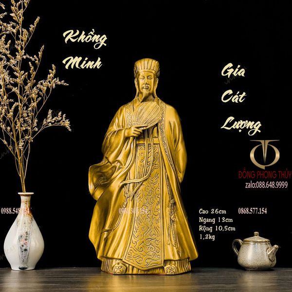 Tượng Gia Cát Lượng - Tượng Khổng Minh