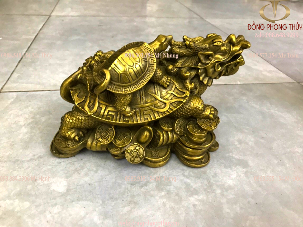 Tượng long quy rùa đầu rồng bằng rồng
