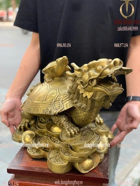 Tượng Long Quy cao 31 dài 45 ngang 25 nặng 9kg