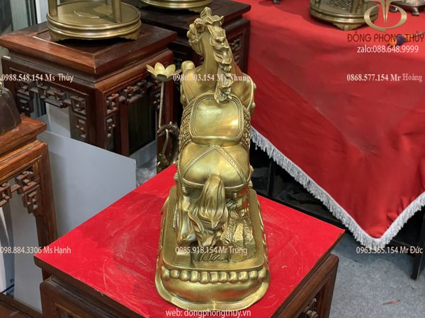 tượng ngựa giáp tiền cỡ đại cao 32cm