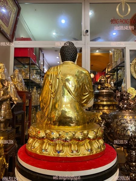 Tượng A Di Đà dát vàng cao cấp 40cm