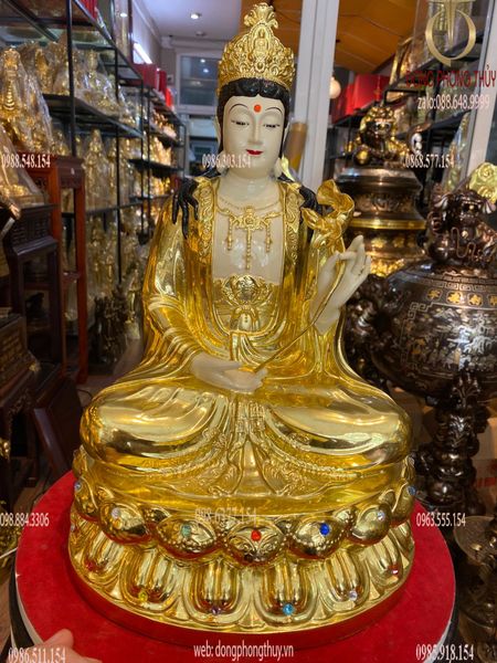 Tượng Thế Chí  dát vàng cao cấp 40cm