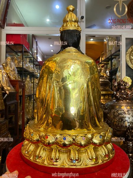 Tượng Thế Chí  dát vàng cao cấp 40cm