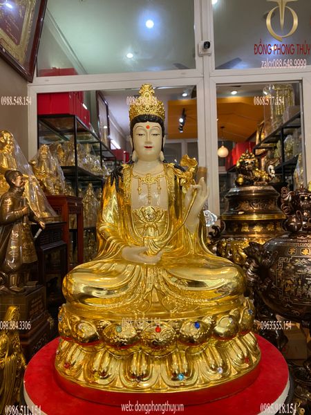 Tượng Thế Chí  dát vàng cao cấp 40cm
