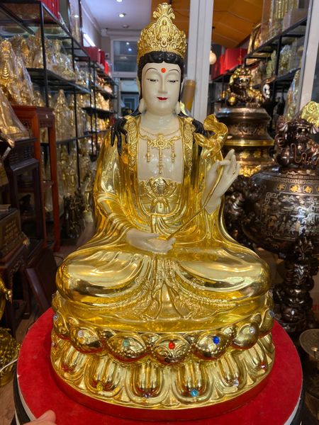 Tượng Thế Chí  dát vàng cao cấp 40cm