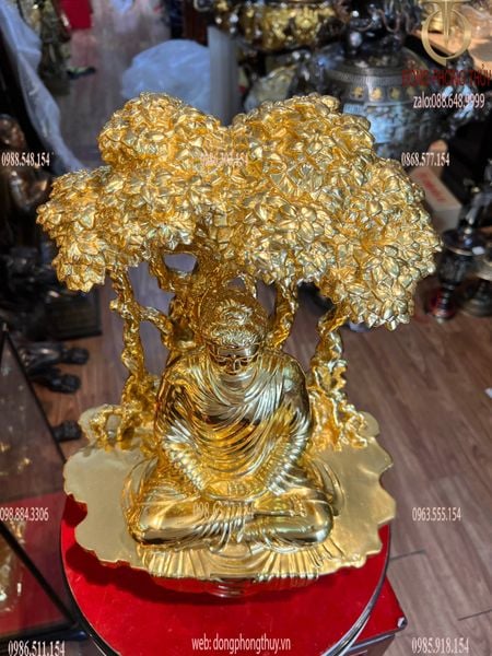 Tượng phật thích ca dát vàng 24k cao 40 nặng 16kg