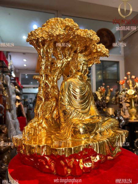 Tượng phật thích ca dát vàng 24k cao 40 nặng 16kg
