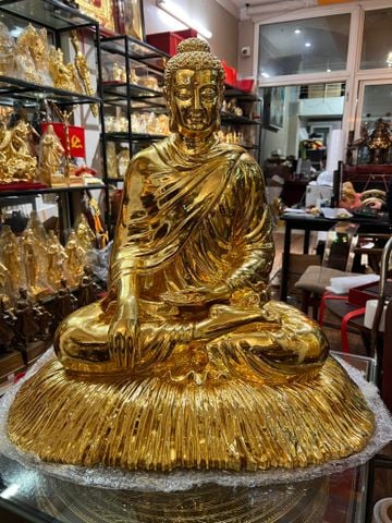 Tượng phật Thích Ca 60cm dát vàng 24k nặng 27,5kg