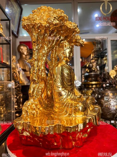 Tượng phật thích ca dát vàng 24k cao 40 nặng 16kg