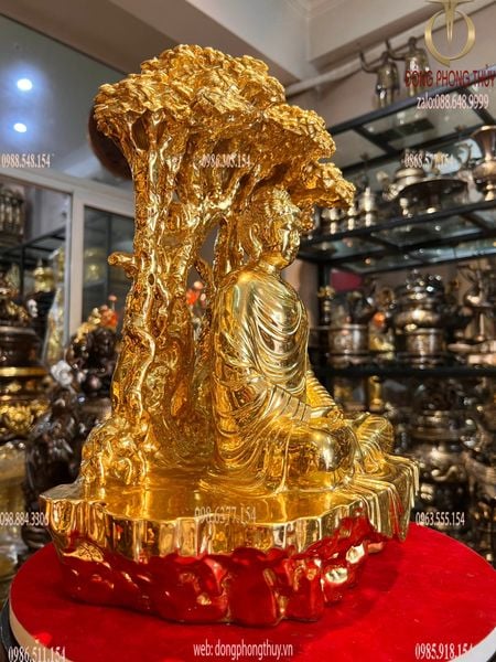 Tượng phật thích ca dát vàng 24k cao 40 nặng 16kg