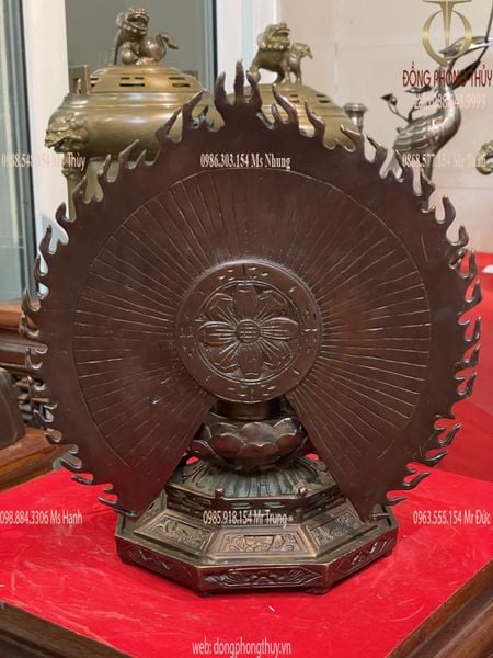 tượng thiên thủ thiên nhãn cao 26cm màu hun