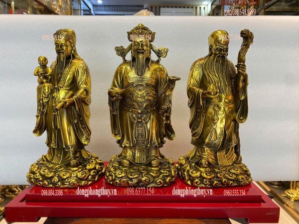Tượng tam đa phúc lộc thọ bằng đồng
