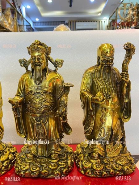 Tượng tam đa phúc lộc thọ bằng đồng