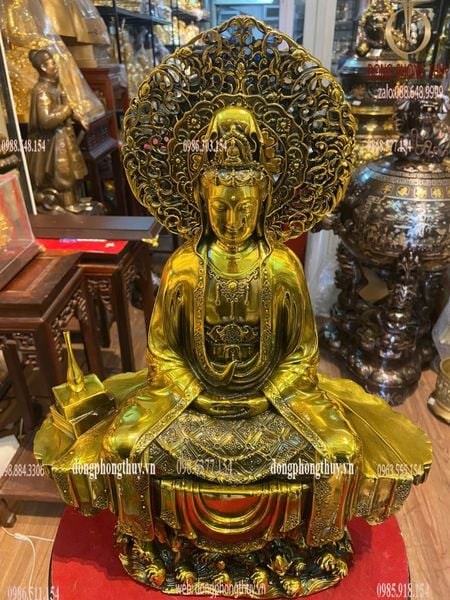 Tượng phật quan âm cao 45cm nặng 8,4kg