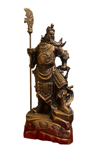 Tượng Quan Công bằng đồng cao 45cm