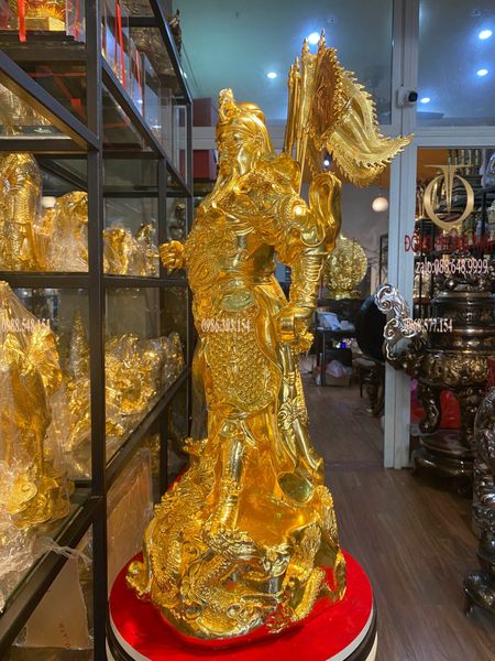 Tượng quan thánh đế quân dát vàng 24k