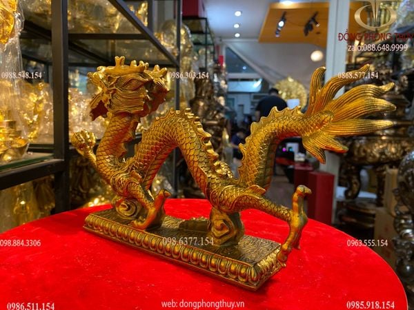 Tượng rồng phong thủy bằng đồng