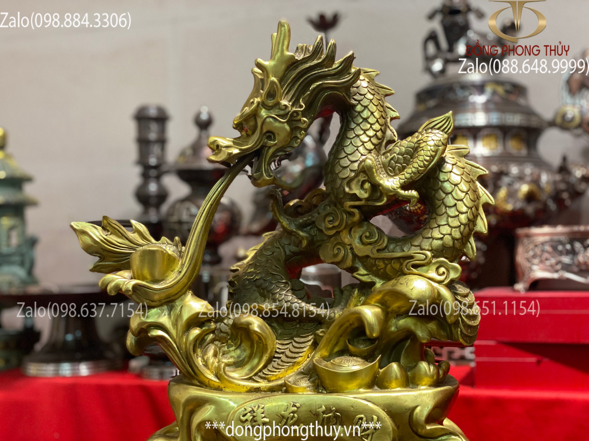 tượng rồng bằng đồng