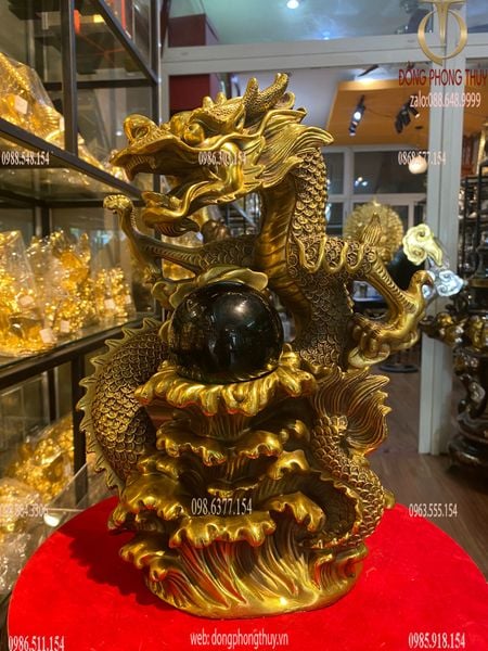Tượng rồng phong thủy bằng đồng