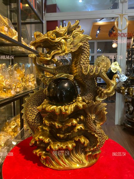 Tượng rồng phong thủy bằng đồng