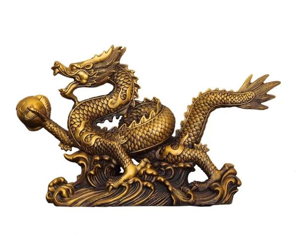 Tượng rồng phong thủy cưỡi sóng