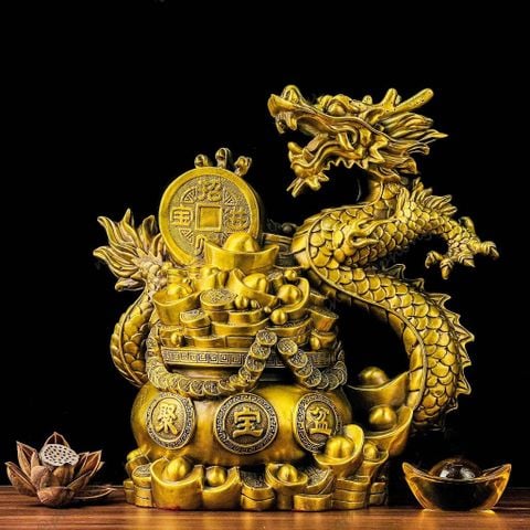 Tượng rồng hũ tiền