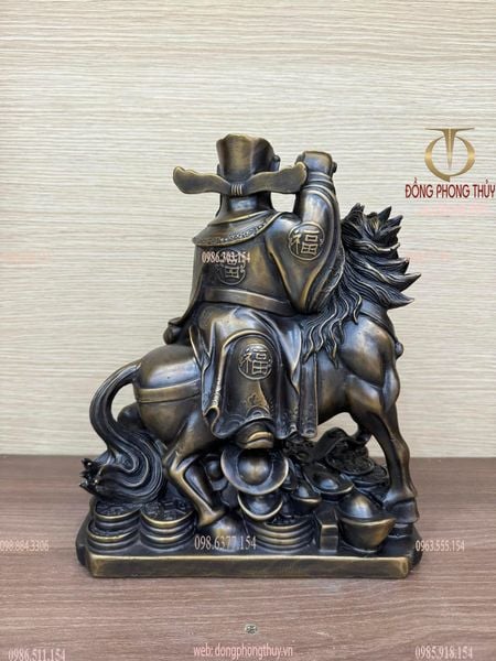 Tượng Thần tài bằng đồng cao 30