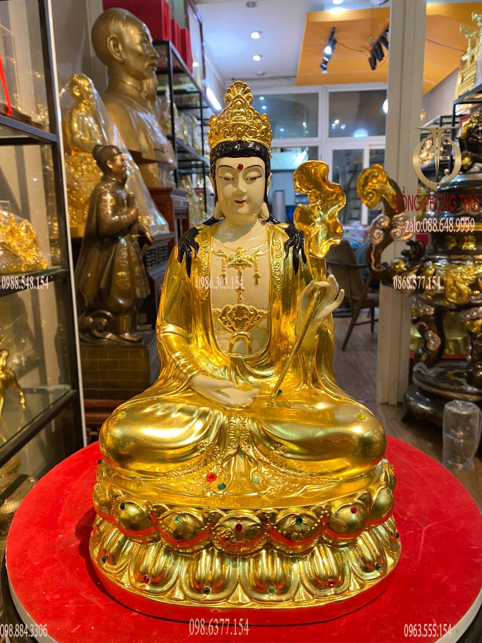Tượng thế chí dát vàng 24k