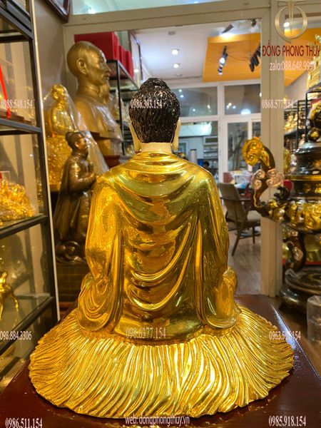 Tượng phật Thích Ca 30cm dát vàng 24k