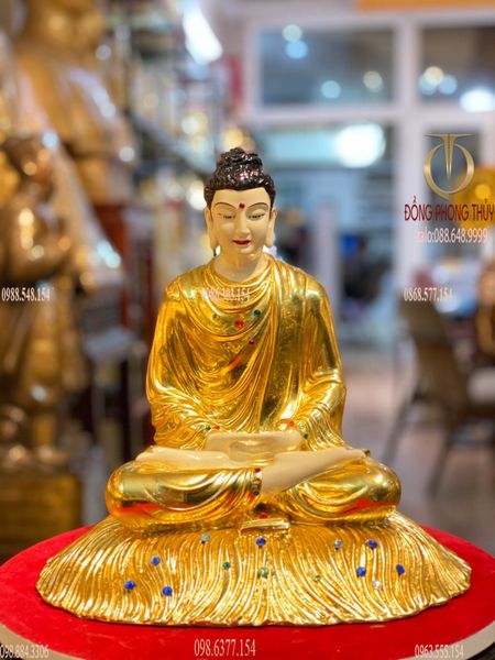Tượng phật Thích Ca 30cm dát vàng 24k