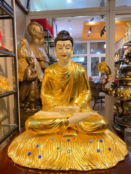 Tượng phật Thích Ca 30cm dát vàng 24k