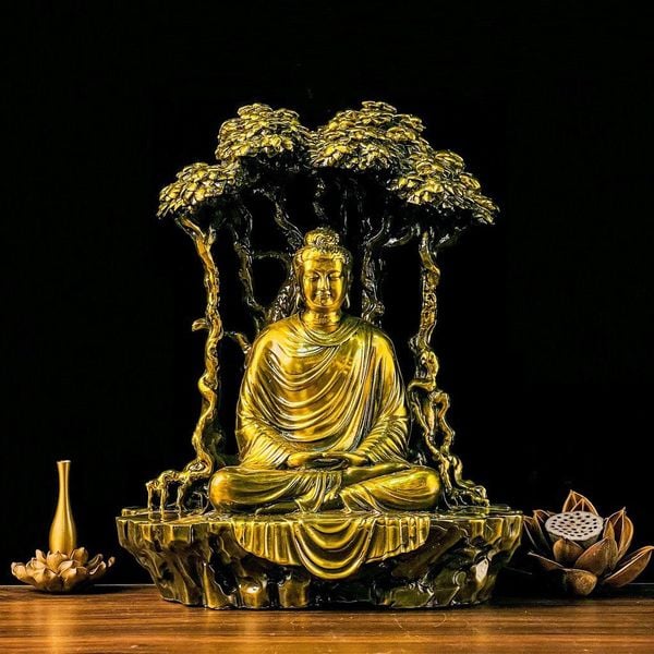 Tượng phật Thích ca bằng đồng 30cm-40cm