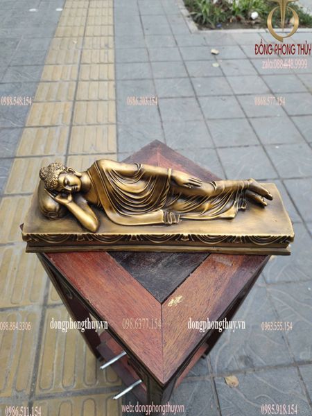 Tượng bổn sư Thích Ca Mâu Ni niết bàn ngang 38 nặng 5kg