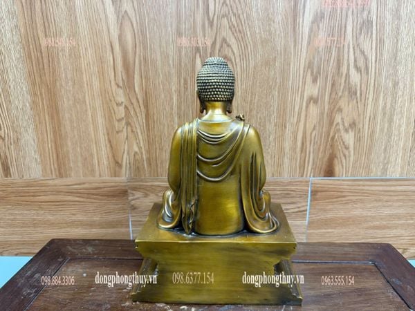 Tượng thích ca áo hoa cao 30 ngang 22 sâu 15 nặng 7kg